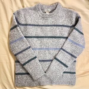 L.L. Bean Gray Lambs Wool Sweater